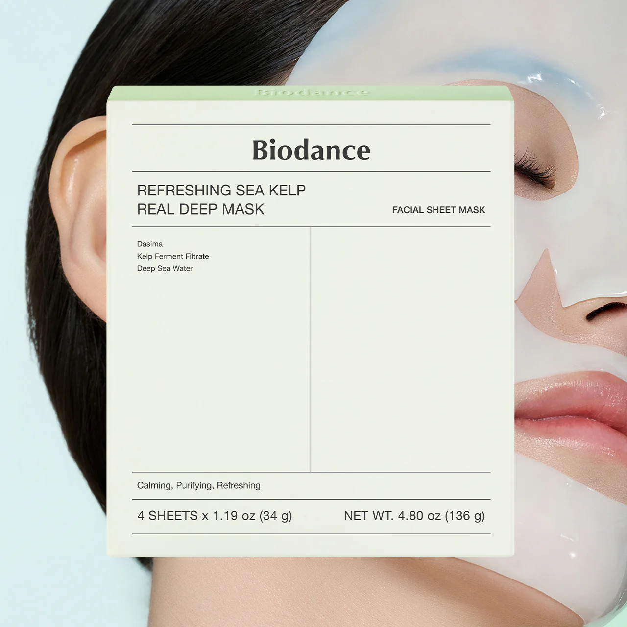 Biodance Refreshing Sea Kelp Real Deep Mask X4 Set