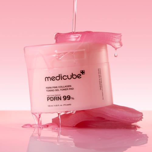 Medicube PDRN PINK COLLAGEN TONING GEL TONER PAD 70