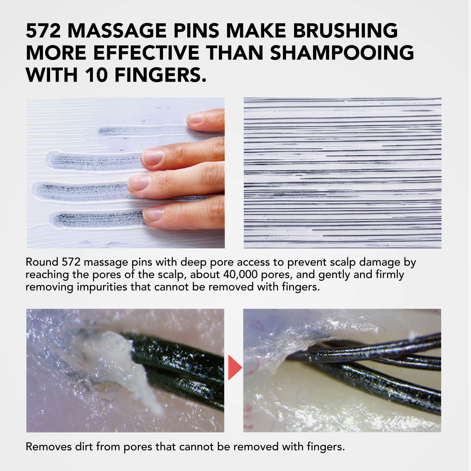 S-HEART-S Scalp Brush World Premium Long Gold